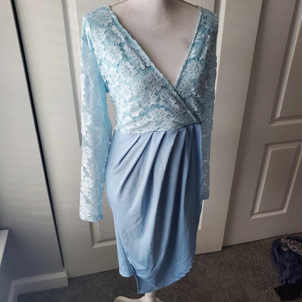 Women's Wedding Career Office Party Cocktail Business Casual Dress Size L